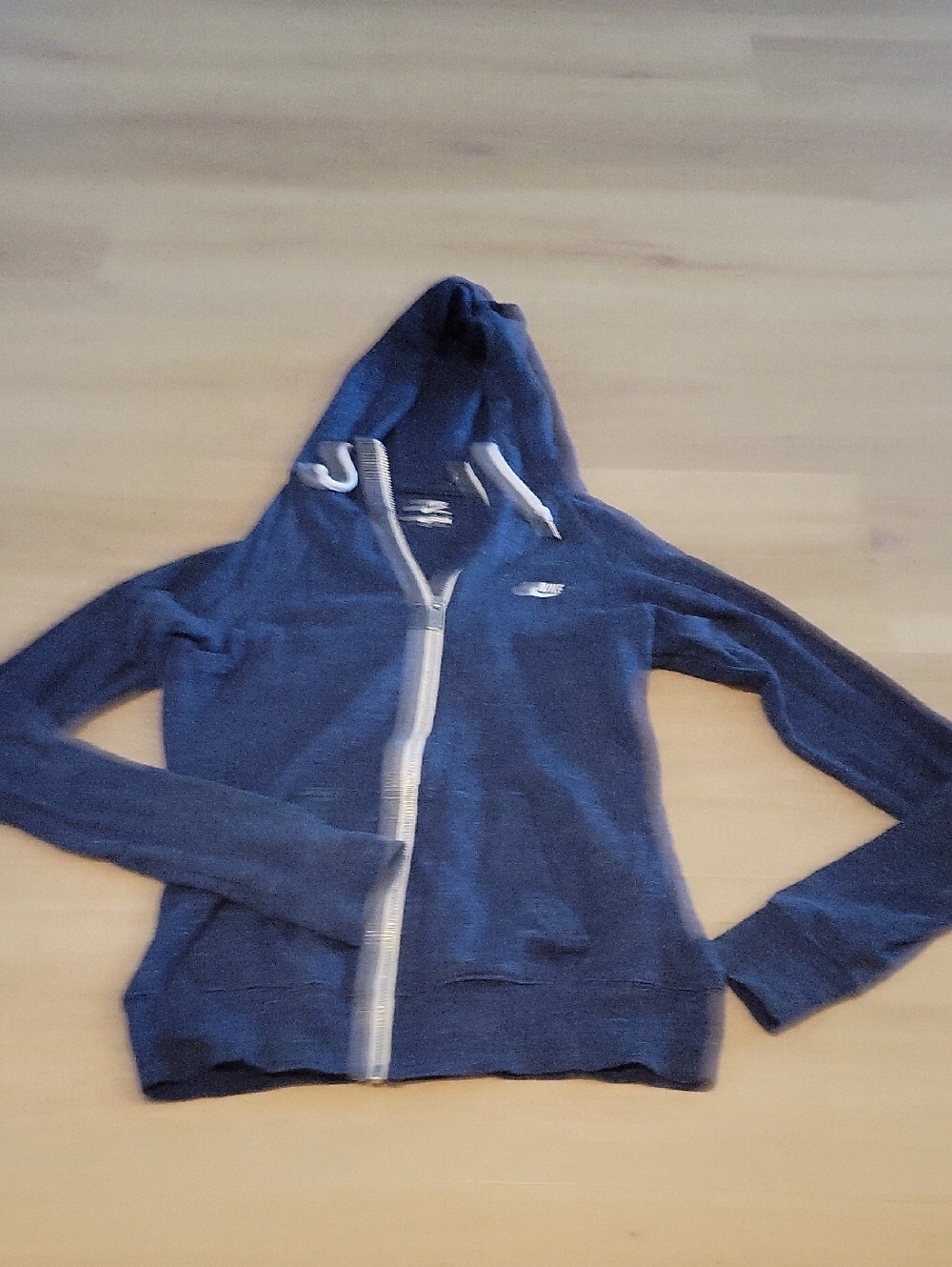 Nike Navy Zip-Up Hooded Jacket